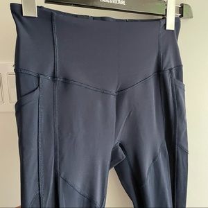 Lululemon Pocket Navy Leggings